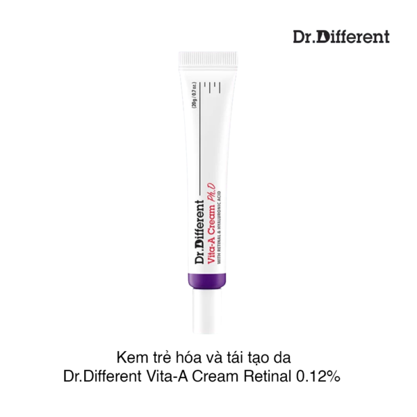 Kem dưỡng trẻ hoá da Dr.Different Vita A 0.05%